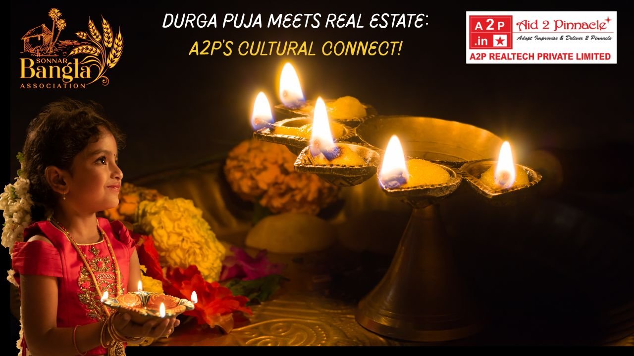Durga Puja at Omax World Street A2P Realtech on Ground