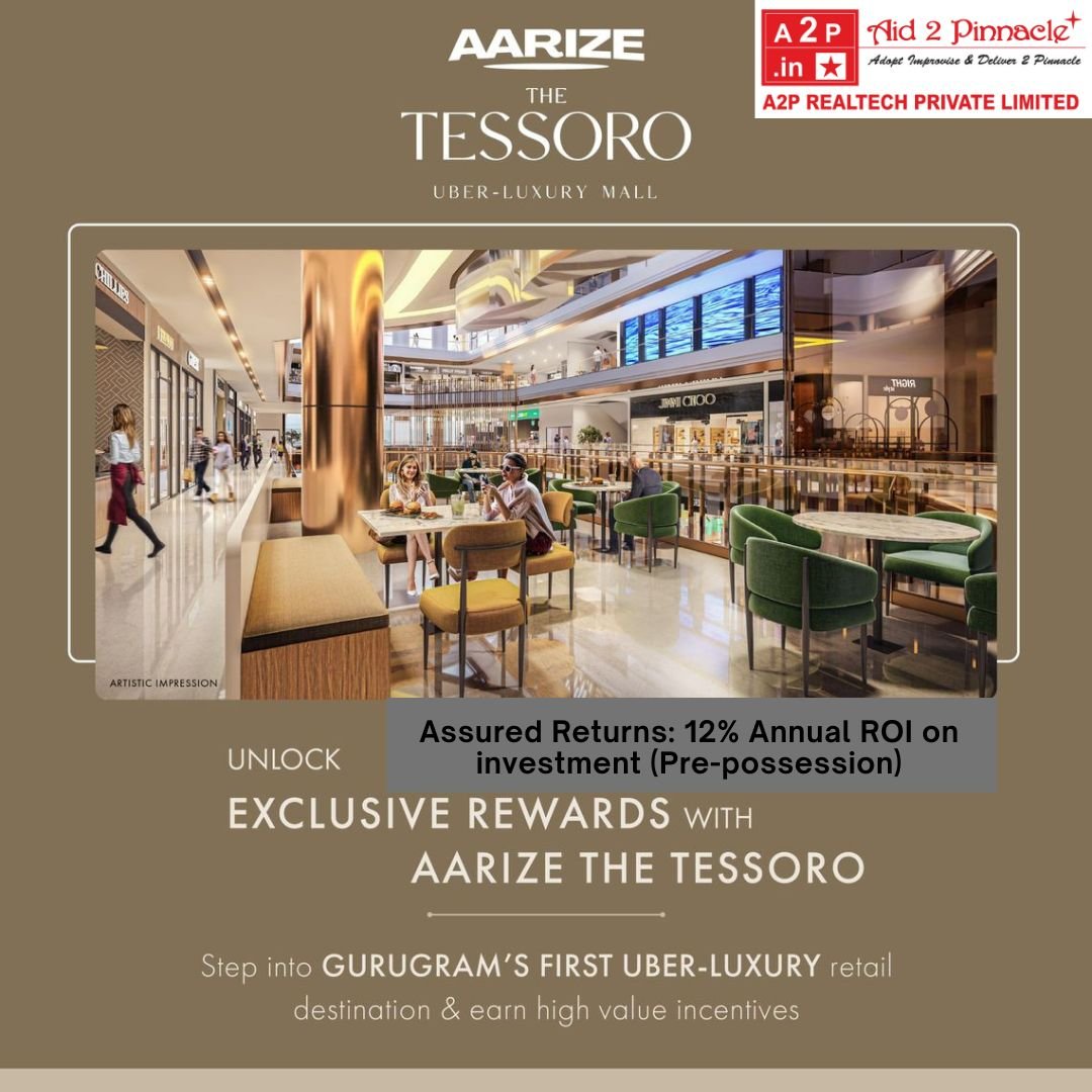 Invest in Lockable Shops Under ₹50 Lakhs at AARIZE The Tessoro